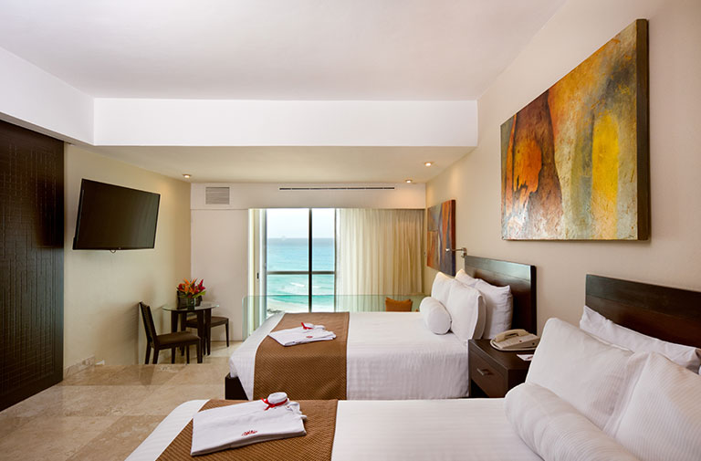 Sunset World – Resorts – Sunset Royal Beach Resort | Bedroom Two Dos Camas